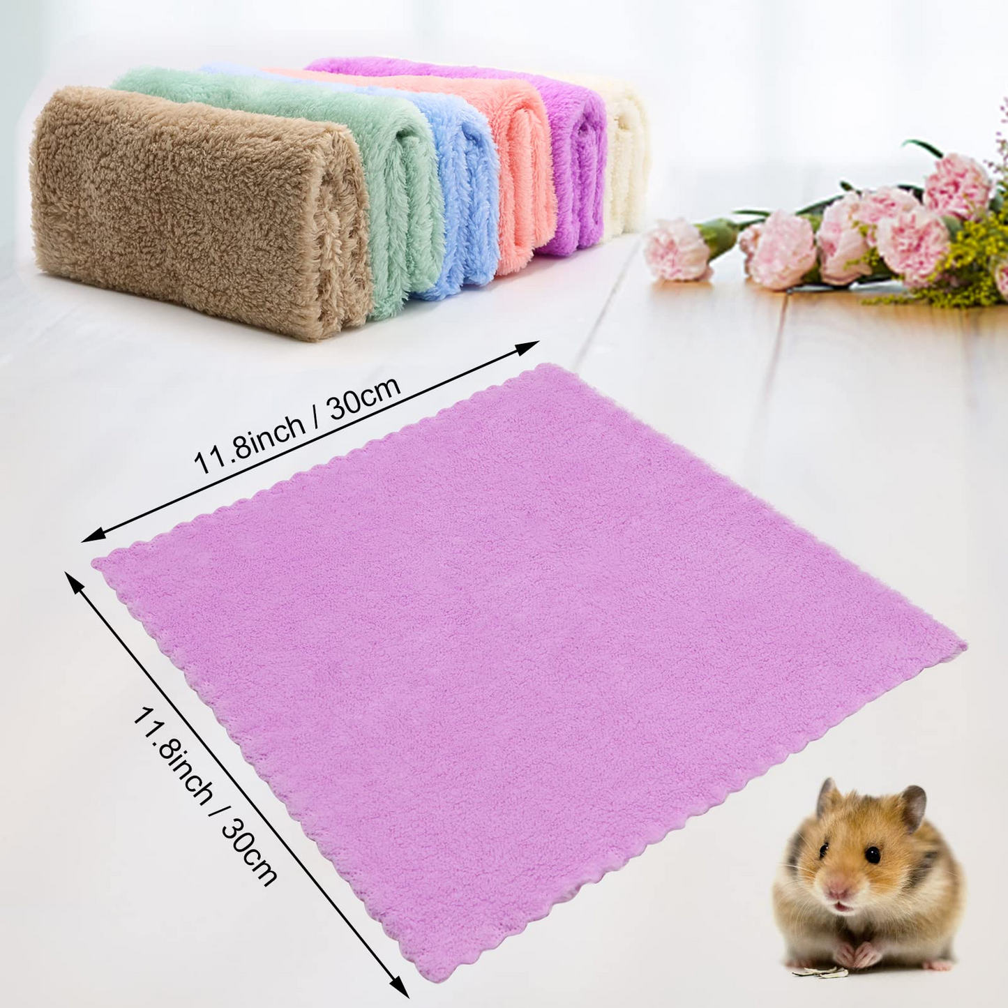 Small Animal Blankets Beds Liners for Hamster Kitty Puppy