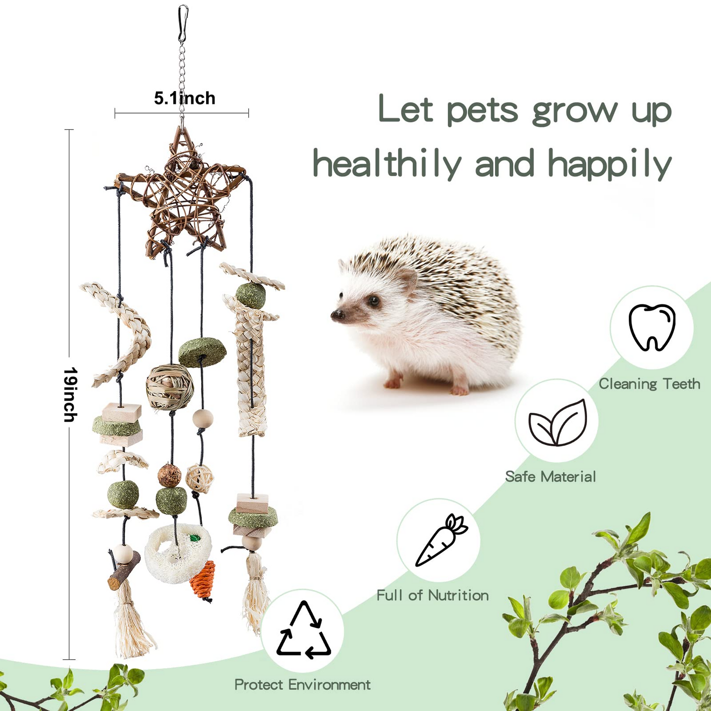 Small Animal Pets Chew Toys for Hamster Rabbit Ferret Bunny